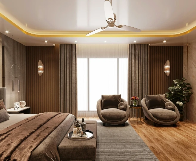 Dubai residential interior design and finishing modern living room and home decor